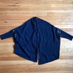 Nordstrom leather accent cardigan